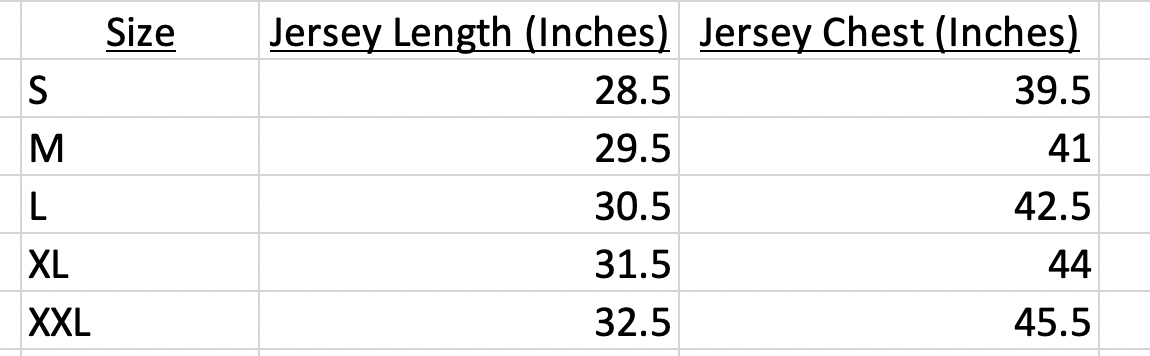 Nike Jerseys Size Chart Nike Jerseys Size Chart